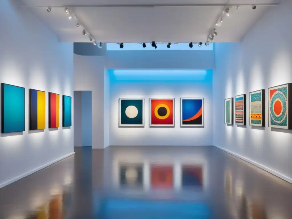 Colección de arte contemporáneo de Uruguay exhibida en galería moderna y minimalista