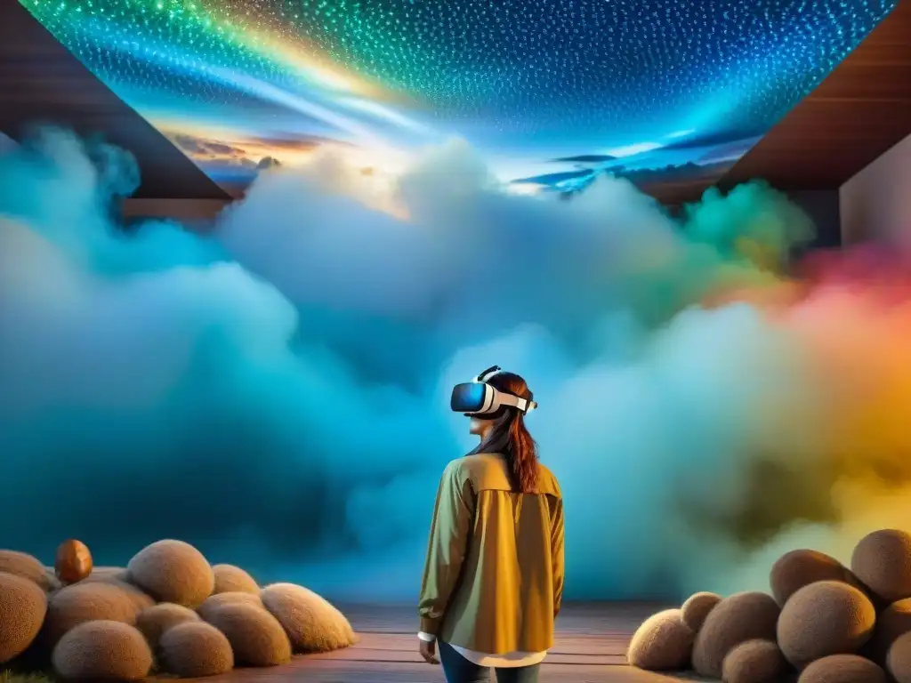 Arte contemporáneo en Uruguay: instalación de realidad virtual fusiona elementos tradicionales con diseño digital futurista