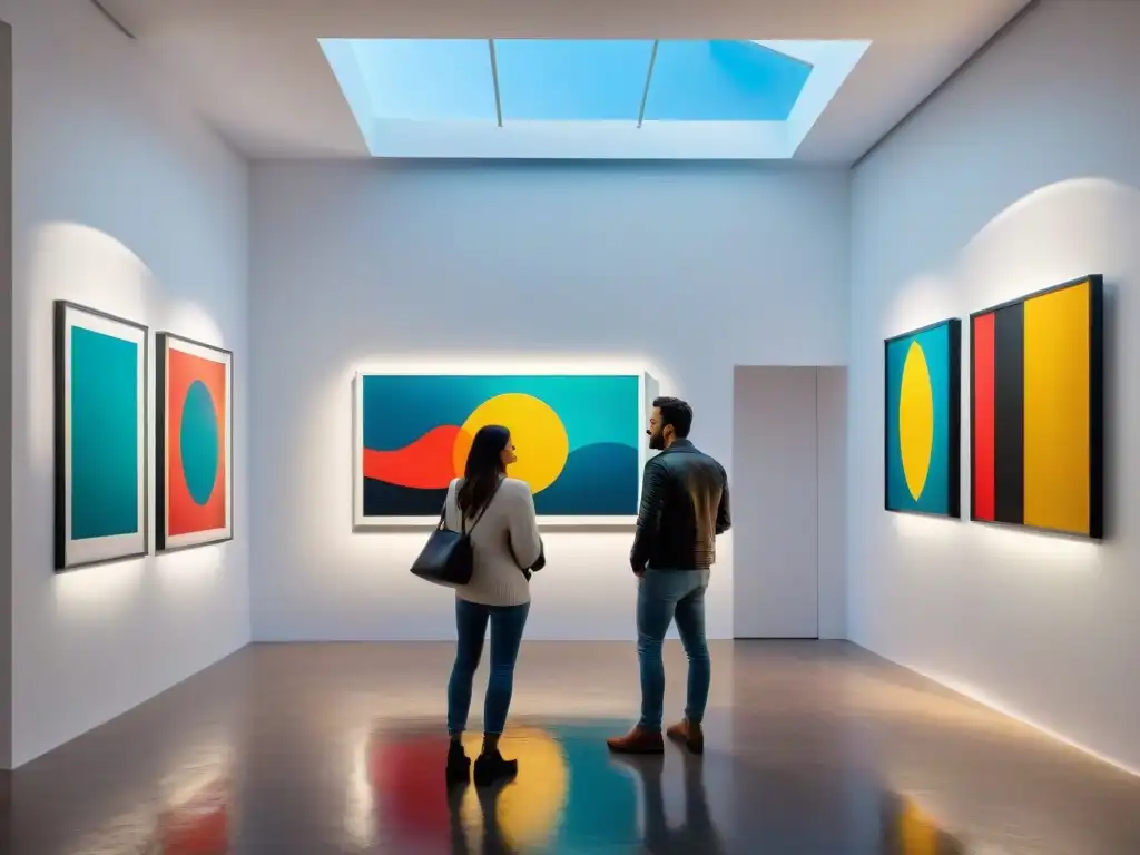 Explora la evolución del arte contemporáneo en Uruguay a través de vibrantes pinturas en una galería de vanguardia