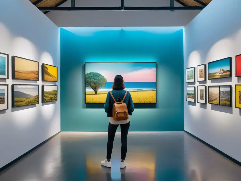 Explora la evolución del arte contemporáneo en Uruguay con vibrantes obras de pintura y escultura en una exposición vanguardista