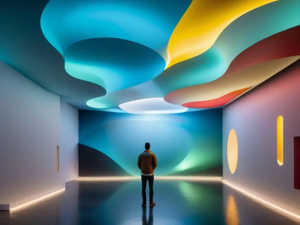 Instalación arte digital en Uruguay fusiona luz, formas y colores en un ambiente inmersivo