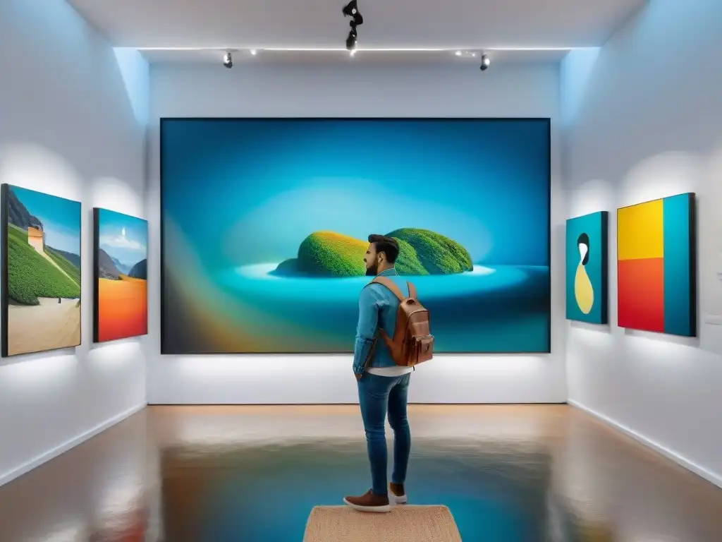 Galería de arte en Uruguay con pinturas vibrantes del Planismo en el arte uruguayo