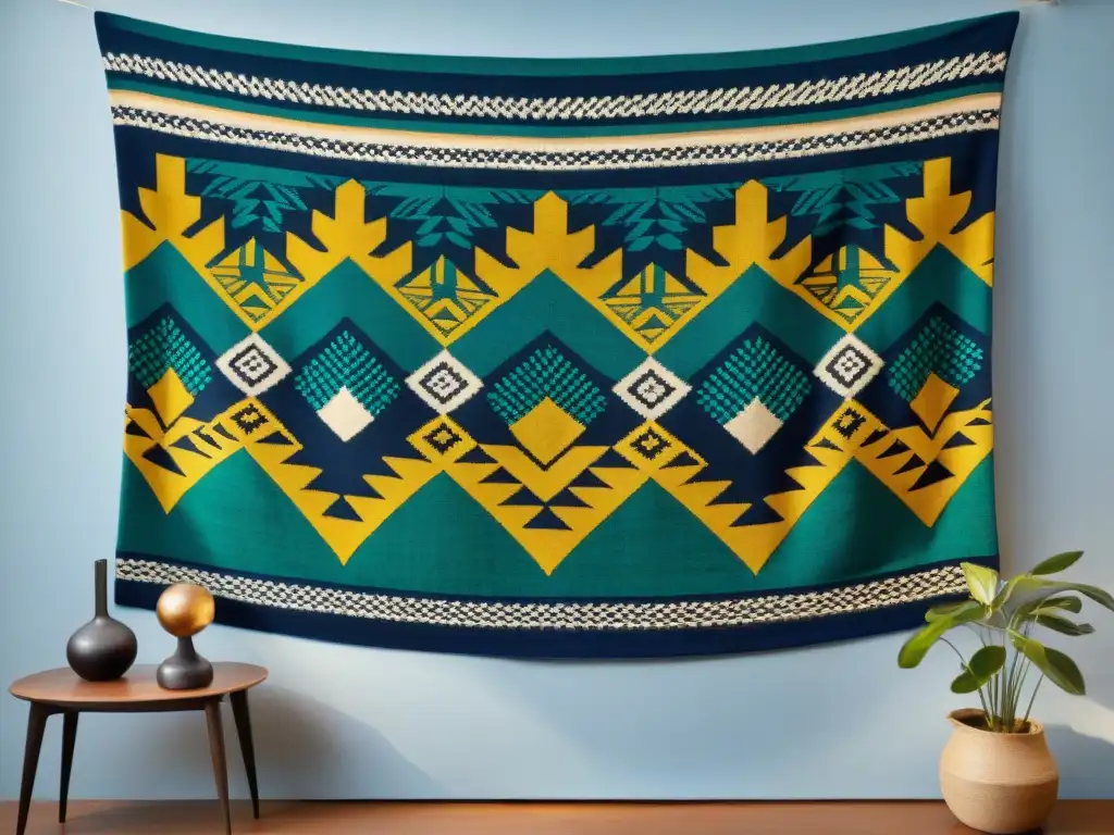 Arte textil uruguayo innovación tradición plasmado en una vibrante y detallada tapicería