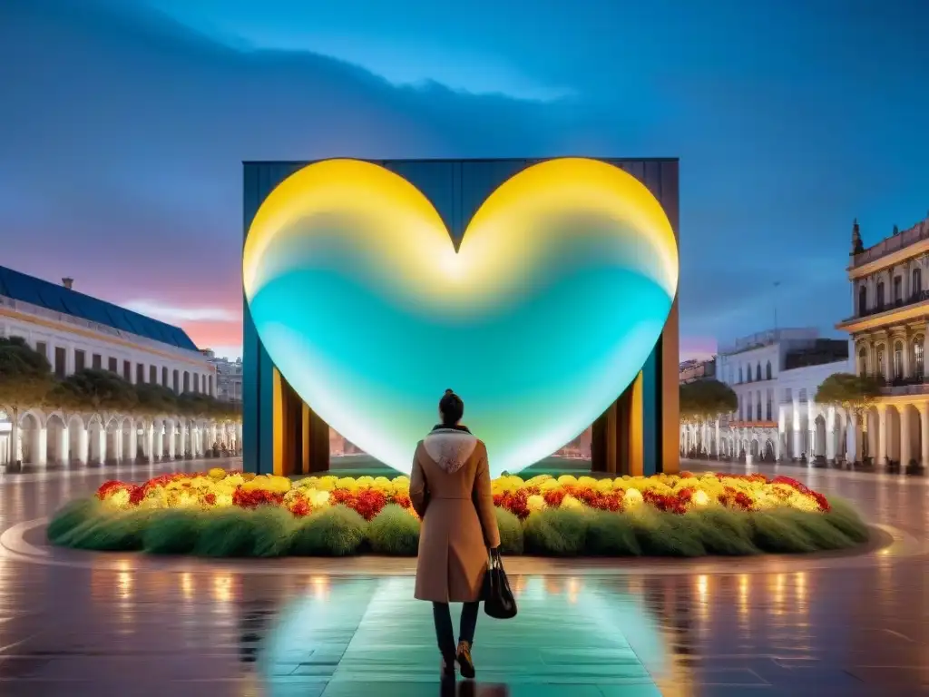 Un arte urbano vibrante en Montevideo con elementos sostenibles y motivos tradicionales