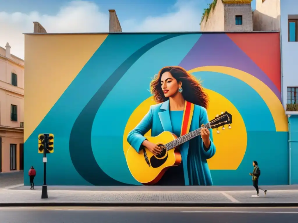 Colorido mural en Uruguay: unión y cambio social a través del arte