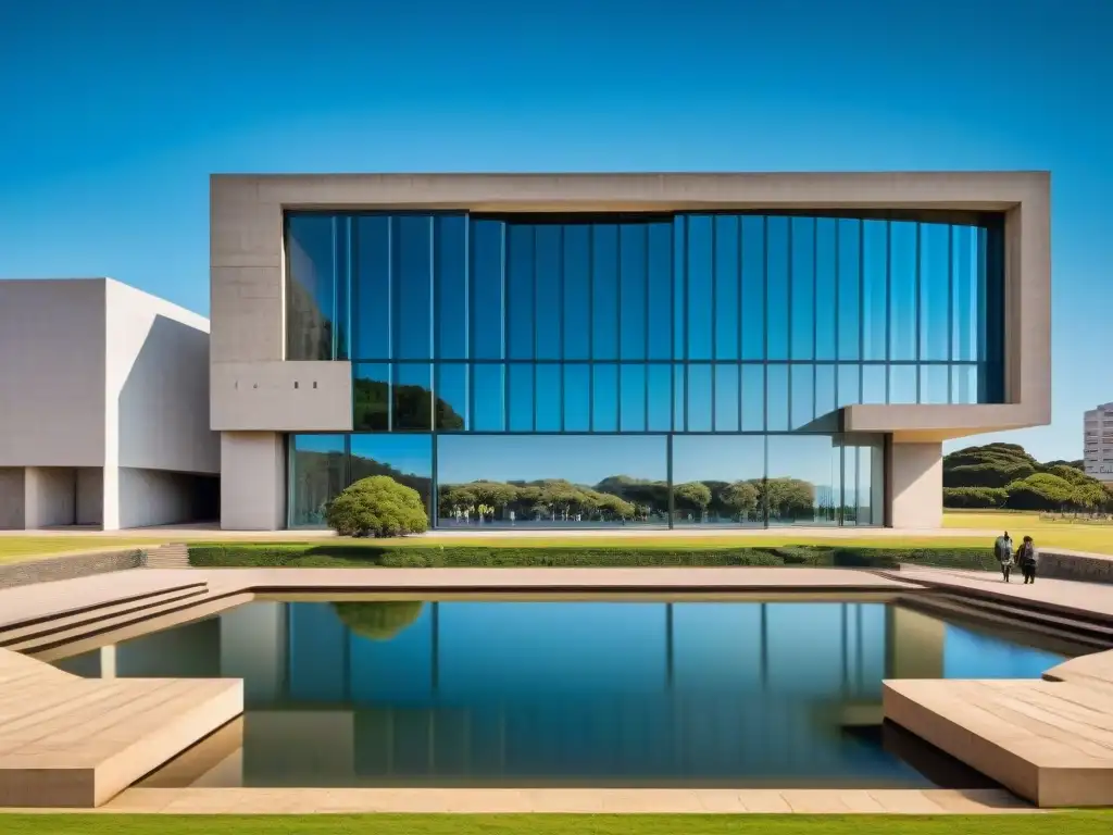 Entrada al Museo Nacional de Artes Visuales en Montevideo, Uruguay