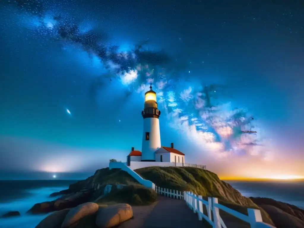 Espectacular astrofotografía en Uruguay: la Vía Láctea sobre el faro de Cabo Polonio, un paisaje cósmico y terrenal fusionados en una imagen única