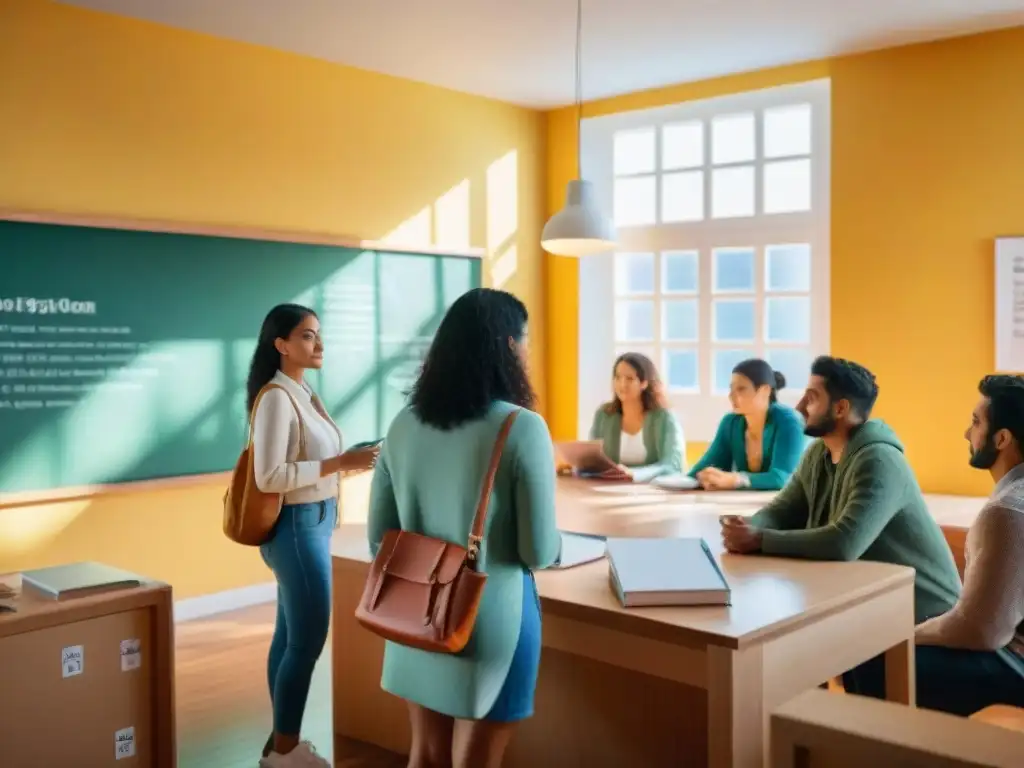 Estudiantes disfrutan del arte contemporáneo en aula vibrante de Uruguay