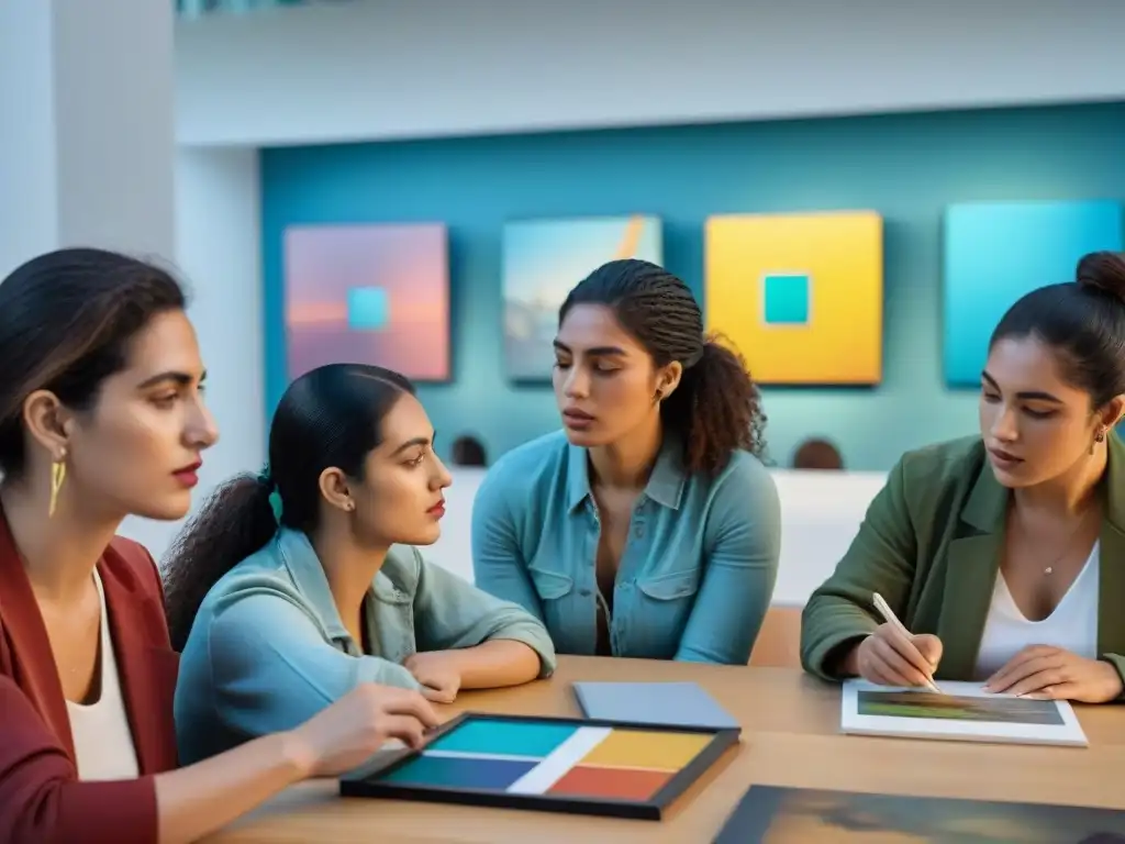 Estudiantes inmersos en taller de arte contemporáneo en Uruguay