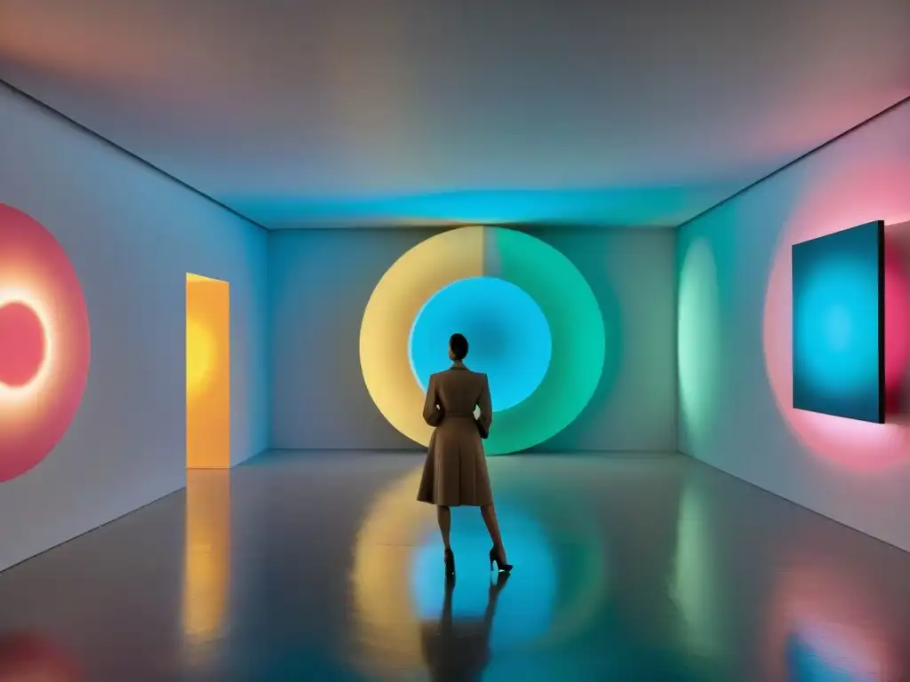 Una galería de arte futurista en Uruguay con archivos digitales y una atmósfera innovadora, creativa e integrada tecnológicamente