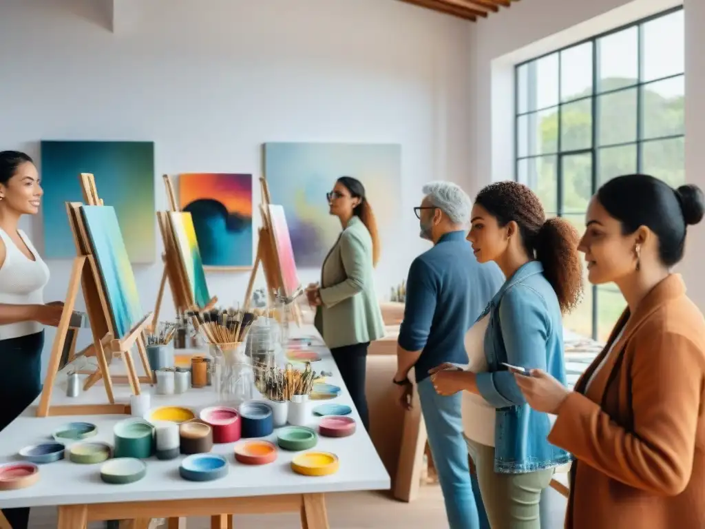 Grupo diverso crea arte contemporáneo en taller de impacto social en Uruguay