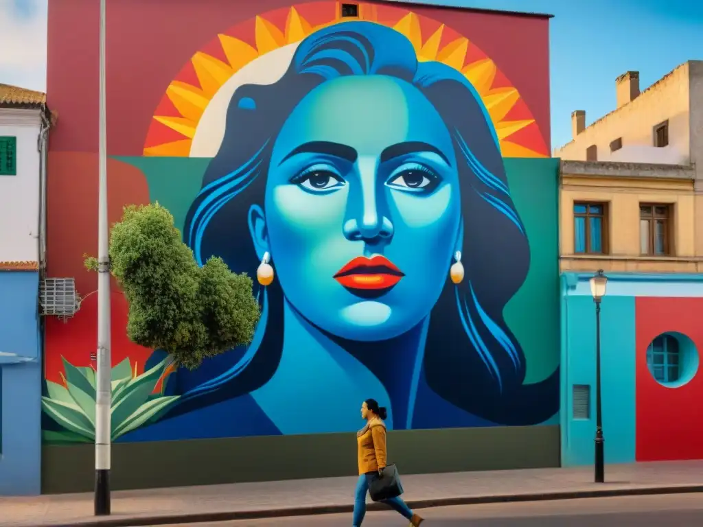 Impactante mural de resistencia y solidaridad en Montevideo, Uruguay, reflejando arte contemporáneo y la lucha contra la dictadura