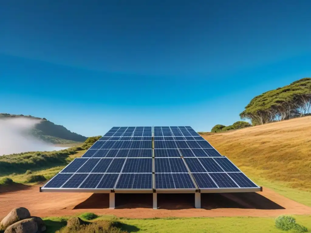 Increíble instalación de arte en Uruguay con paneles solares en un diseño de mosaico vibrante, fusionando energía renovable y arte uruguayo