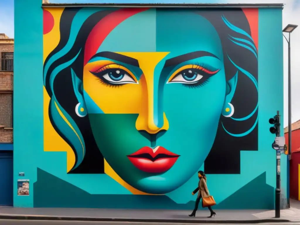 'Innovadores movimientos artísticos uruguayos plasmados en un mural vibrante de Montevideo