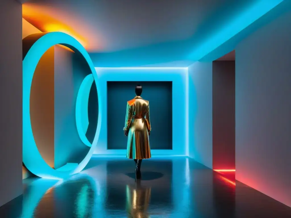 Una instalación de arte futurista en un museo de arte contemporáneo en Uruguay