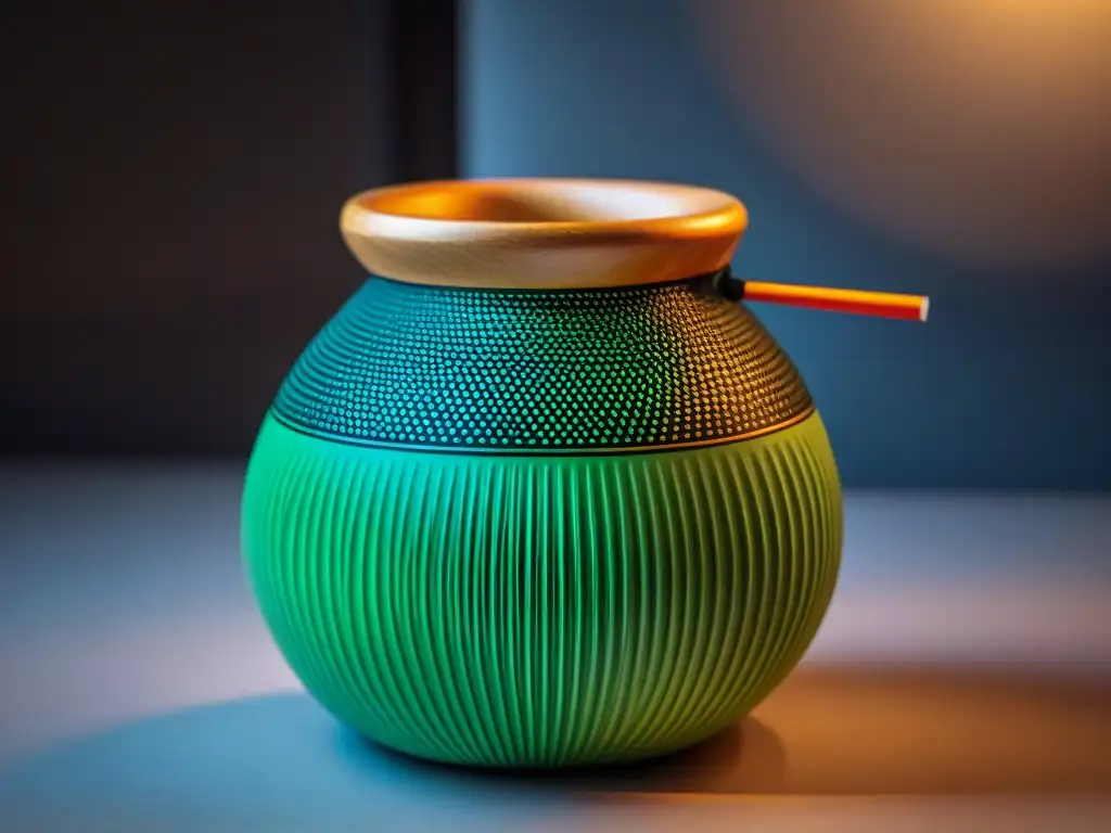 Mate uruguayo tradicional con twist moderno: diseño innovador y colores vibrantes