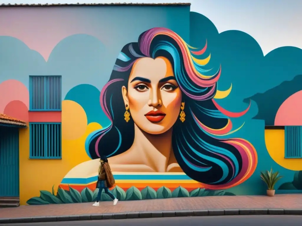 Un mural colorido que refleja la cultura uruguaya, creado por una comunidad diversa con impacto arte contemporáneo Uruguay