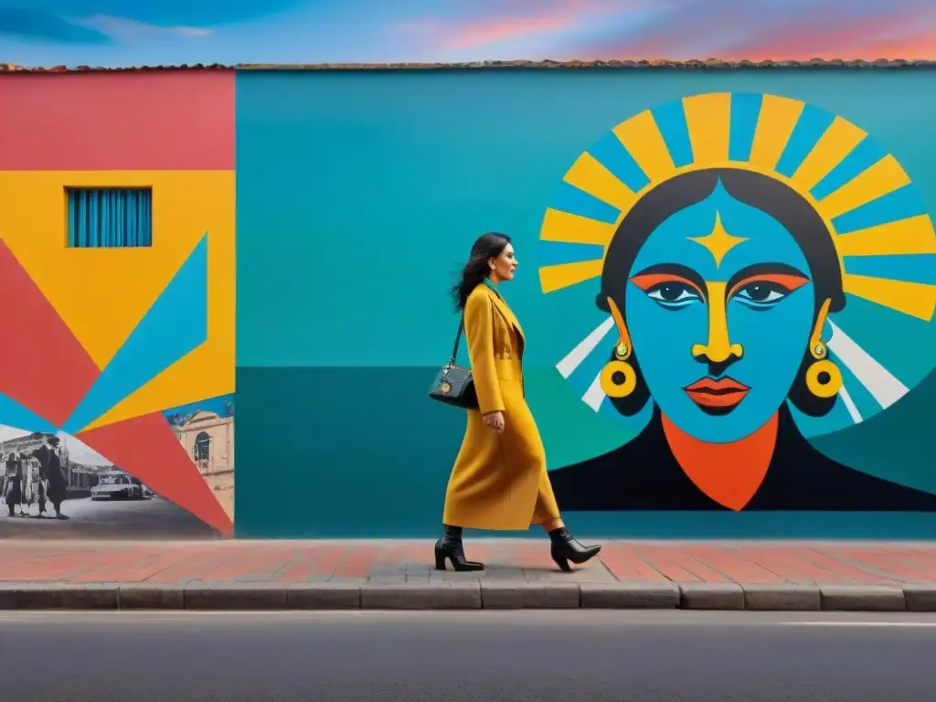 Un mural impactante en Montevideo, Uruguay, fusionando arte contemporáneo uruguayo con simbolismo político