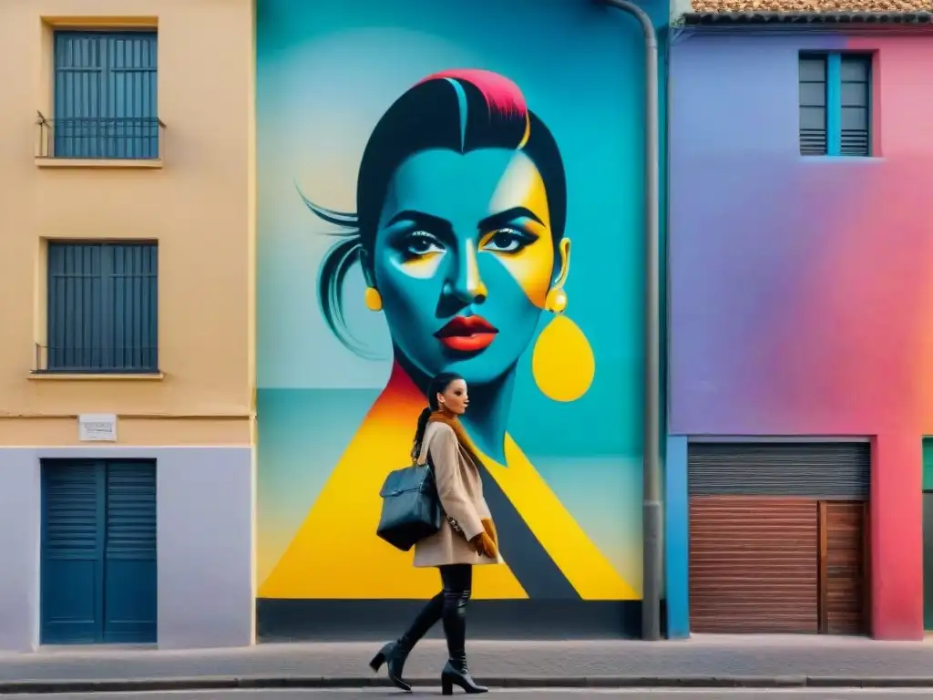 Un mural urbano vibrante en Montevideo, Uruguay, muestra la energía y creatividad del arte contemporáneo uruguayo de colectivos emergentes