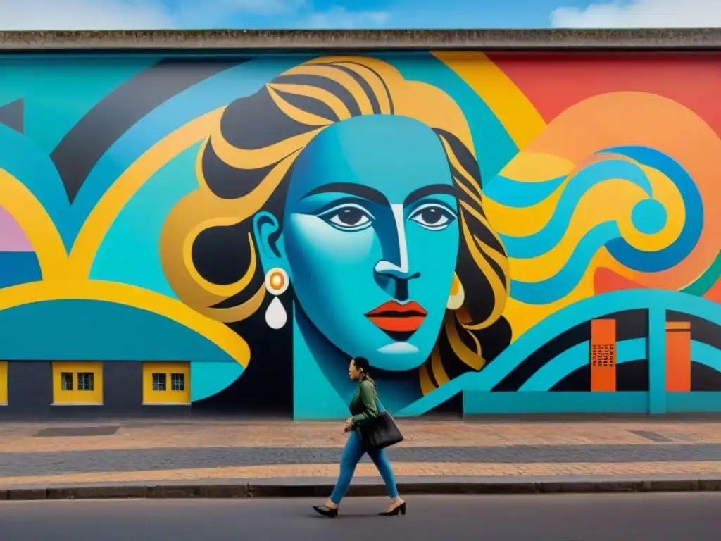 Mural vibrante fusiona arte contemporáneo y memoria colectiva en Uruguay