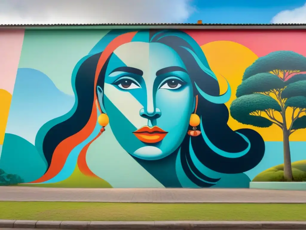 Un mural vibrante fusiona arte uruguayo y contemporáneo, simbolizando educación e innovación