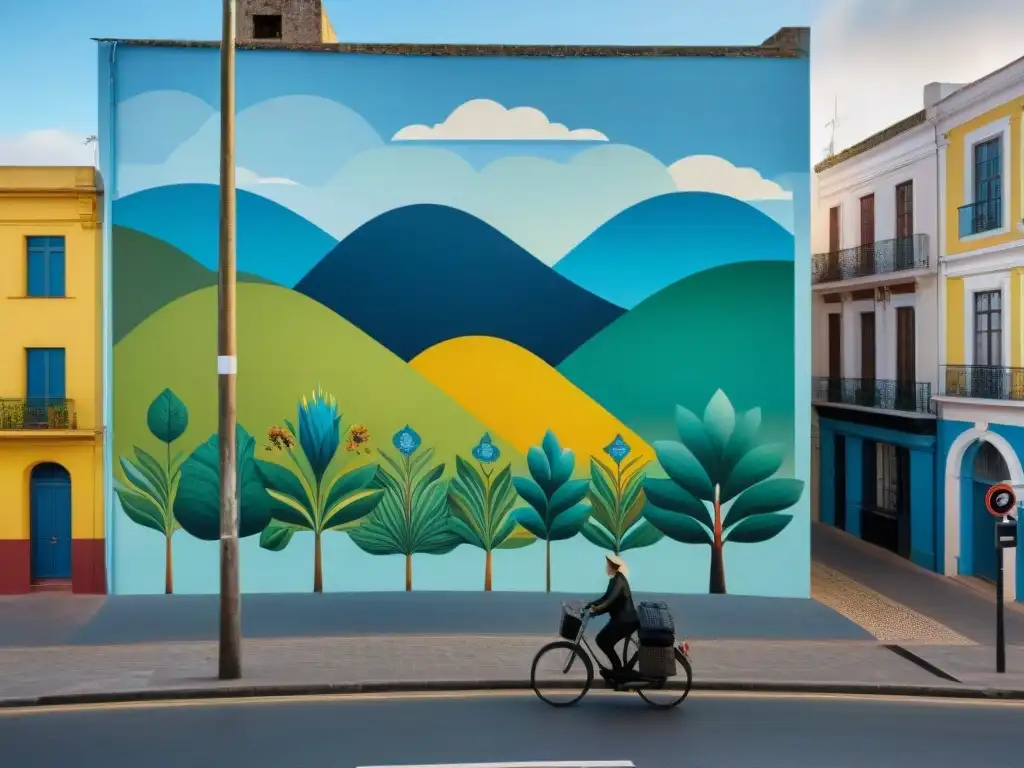 Un mural vibrante y detallado en Uruguay que destaca el arte contemporáneo y la educación ambiental