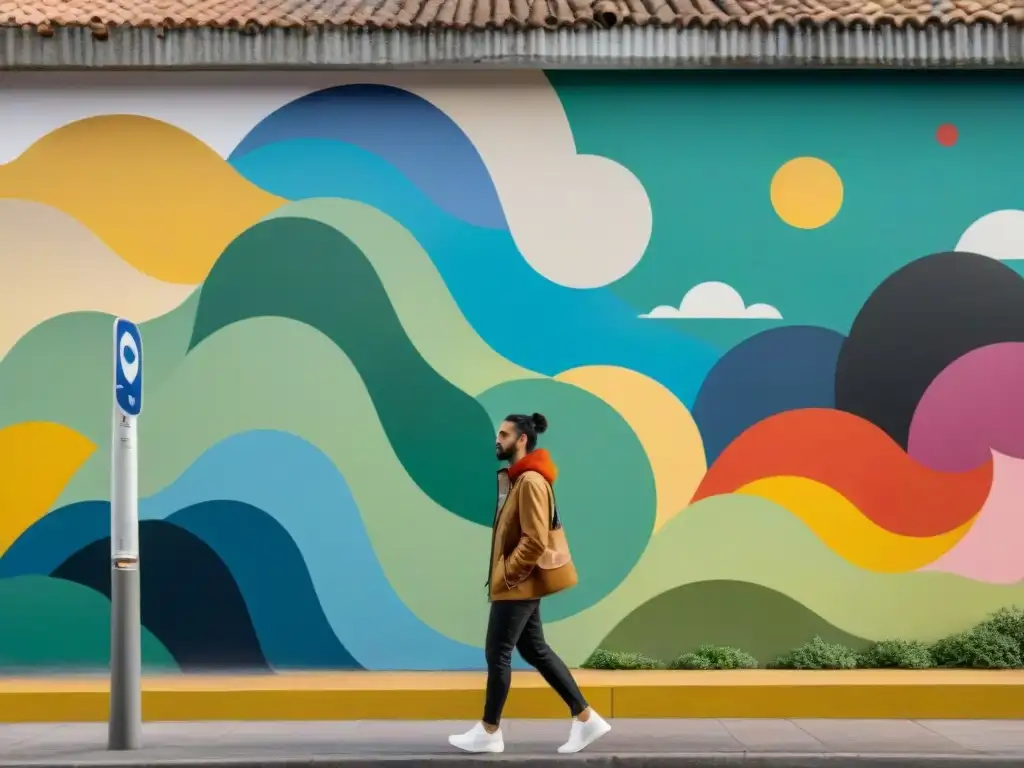 Un mural vibrante y dinámico que refleja el arte contemporáneo uruguayo de colectivos artísticos