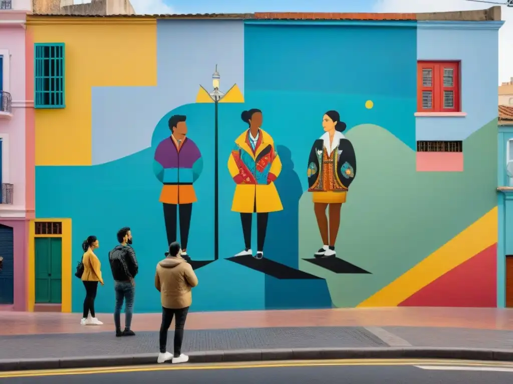 Un mural vibrante en Montevideo, Uruguay, muestra unión y diversidad