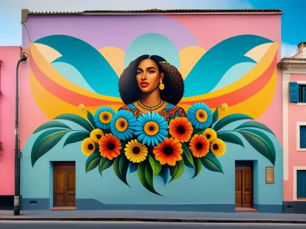 Un mural vibrante en Montevideo que destaca la diversidad y el impacto social del arte contemporáneo en Uruguay