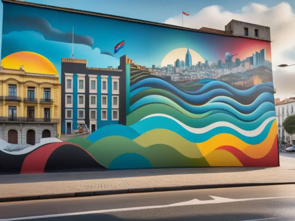 Mural vibrante en Uruguay simboliza la lucha por la libertad de expresión en arte