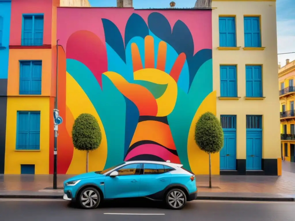 Un mural vibrante en Montevideo, Uruguay, que simboliza la lucha por la libertad de expresión