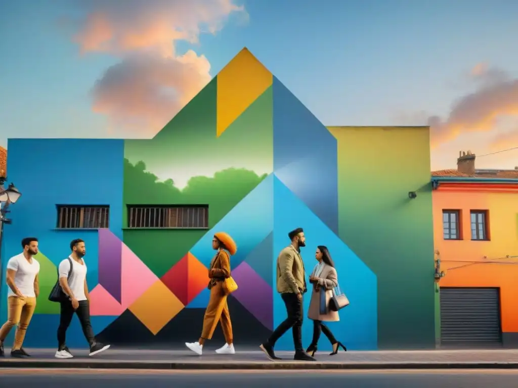 Un mural vibrante en una pared de Uruguay muestra diversidad y armonía, con impacto social en el arte urbano