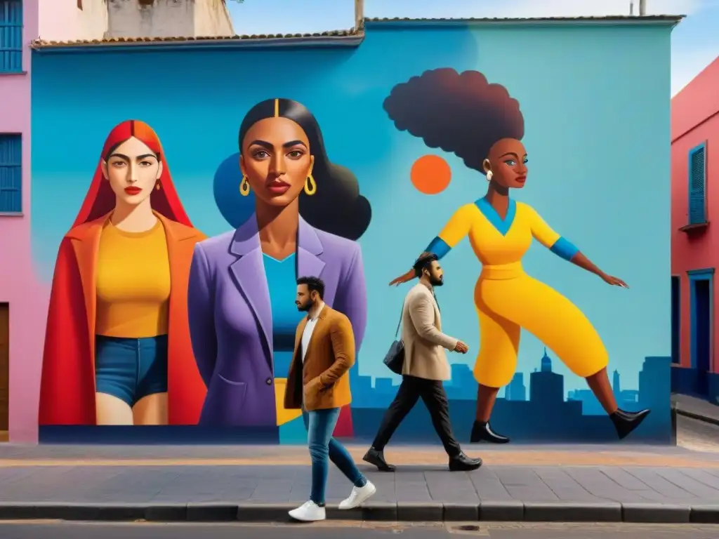 Un mural vibrante y reflexivo en Montevideo, Uruguay, muestra la diversidad y unidad del arte contemporáneo Uruguayo