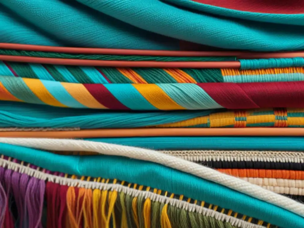 Una obra de arte textil contemporáneo de Uruguay, fusionando técnicas tradicionales con un giro moderno