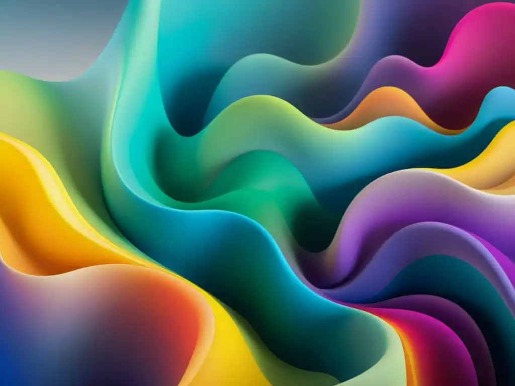 Una obra digital abstracta en 8k con una vibrante mezcla de colores, evocando energía y creatividad