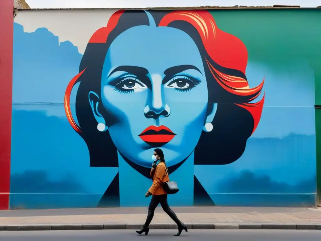 Poderoso mural urbano en Montevideo, Uruguay, representando voces silenciadas durante la dictadura