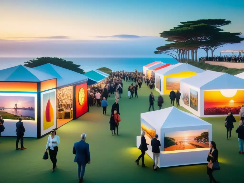 Vibrante feria de arte en Punta del Este, Uruguay