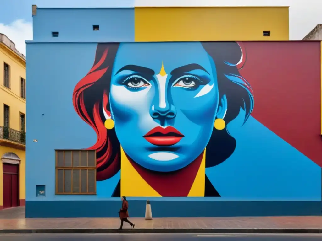 Vibrante mural en Montevideo con arte contemporáneo uruguayo impacto político