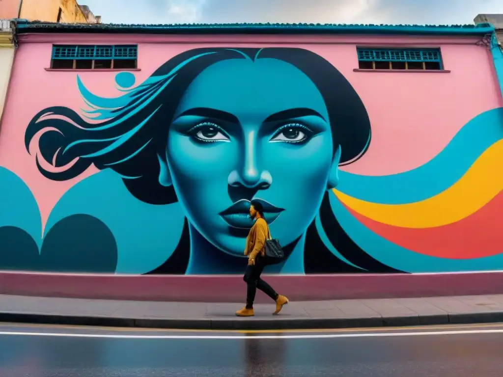 Un vibrante mural de arte contemporáneo uruguayo impacta en la sociedad de Montevideo