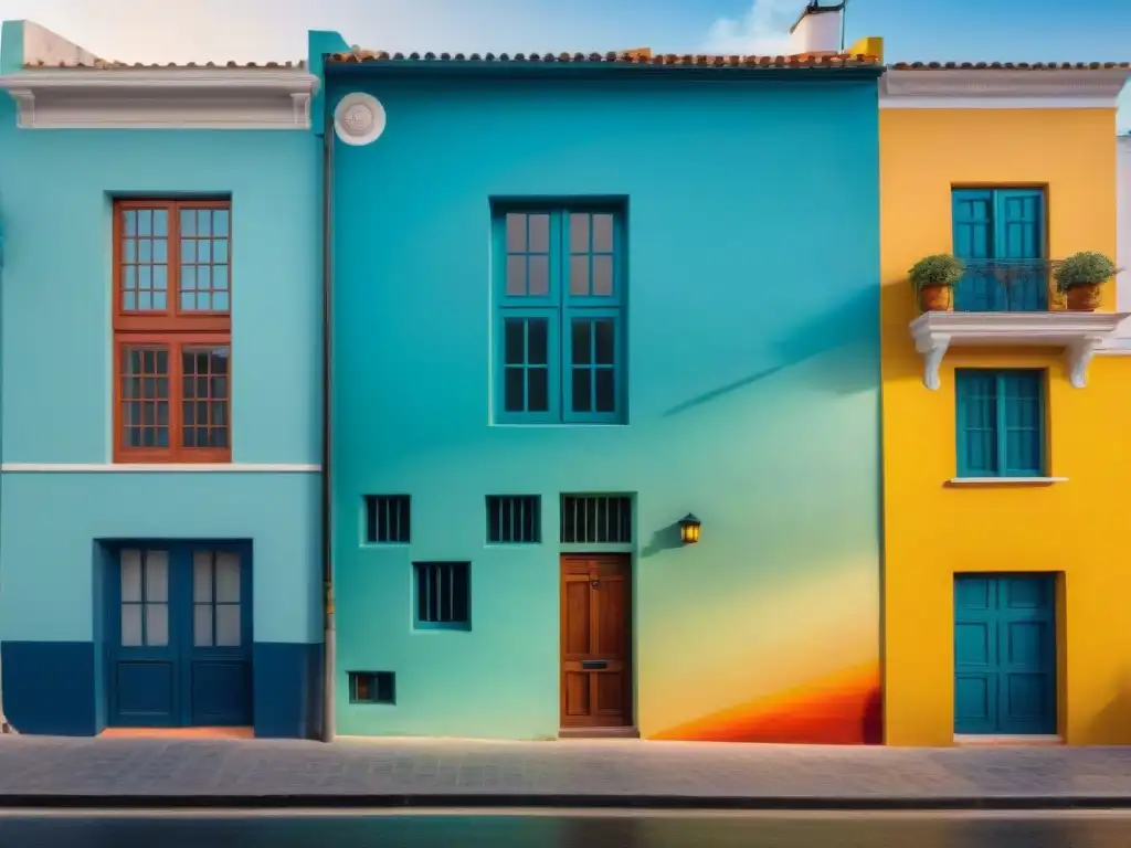 Un vibrante mural en Montevideo con arte contemporáneo uruguayo, colores audaces y detalles intrincados, reflejando colaboración comunitaria