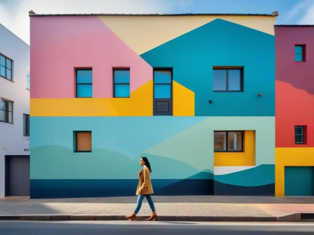 Vibrante mural en centro cultural de arte contemporáneo en Uruguay fusiona tradición y modernidad