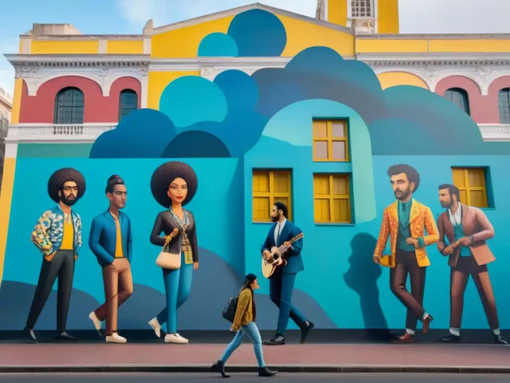 Un vibrante mural celebra la diversidad artística en Uruguay