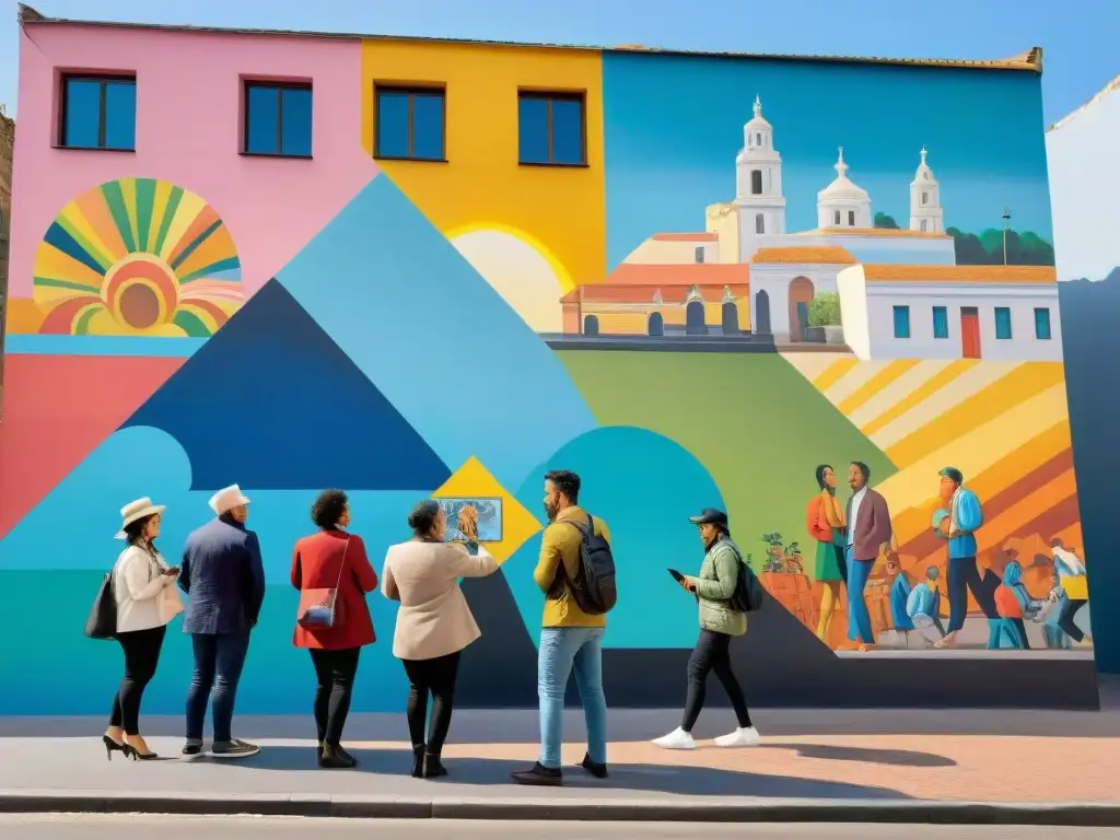 Un vibrante mural en Uruguay muestra diversidad y unión a través del arte urbano, democratizando cultura