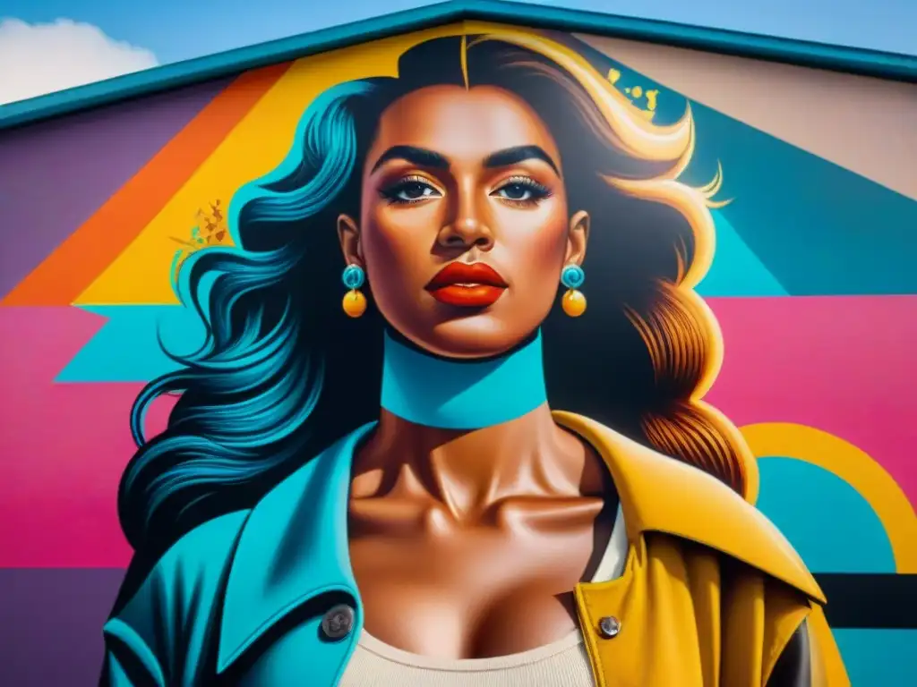 Un vibrante mural en Uruguay con mujeres artistas urbanas en su estilo único rodeadas de arte callejero colorido