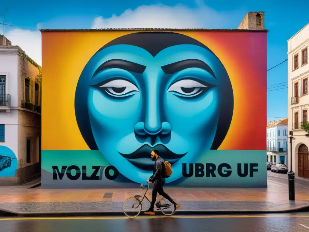 Un vibrante mural urbano contemporáneo en Montevideo, Uruguay, celebra unidad y creatividad