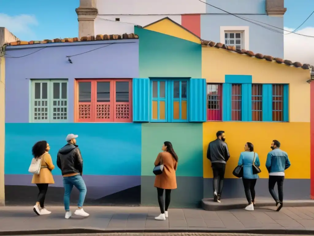 Un vibrante mural urbano que celebra la diversidad y la cultura de Uruguay